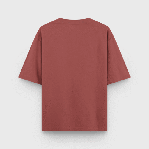 oversized classic t shirt back coral