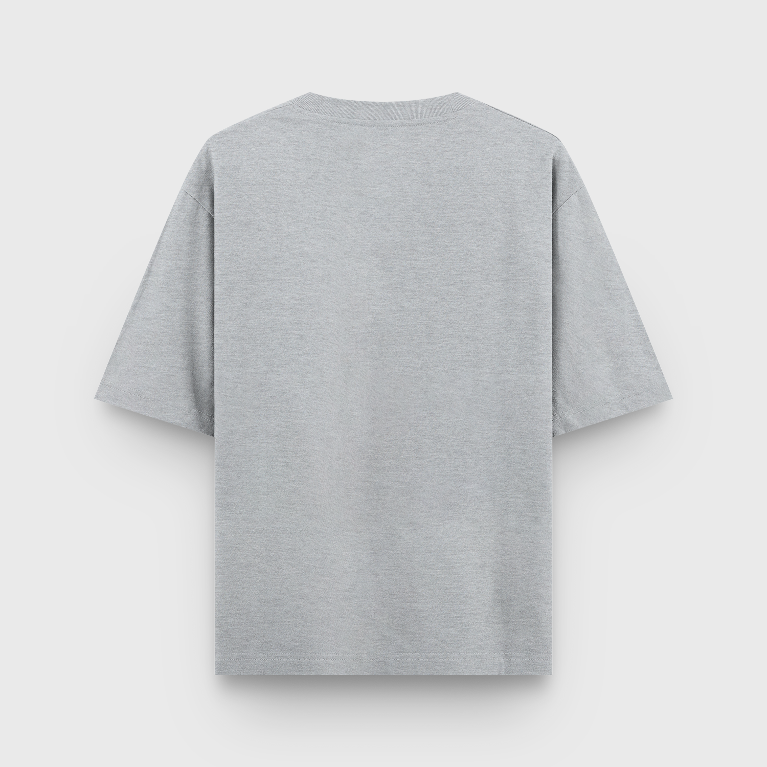 oversized classic t shirt back grey melange oversized classic t shirt back grey melange