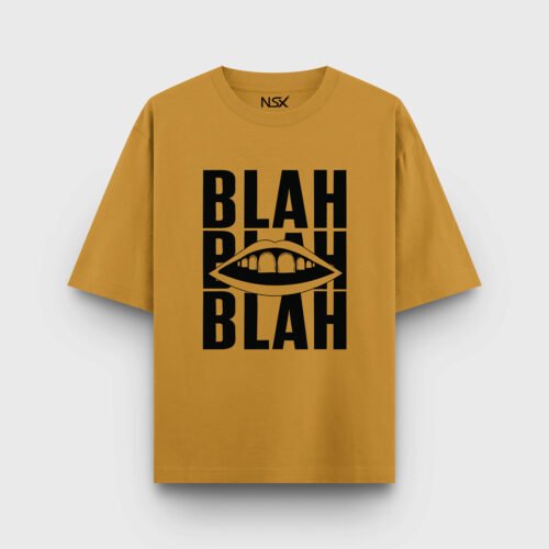 Home oversized classic t shirt mustard yellow 1