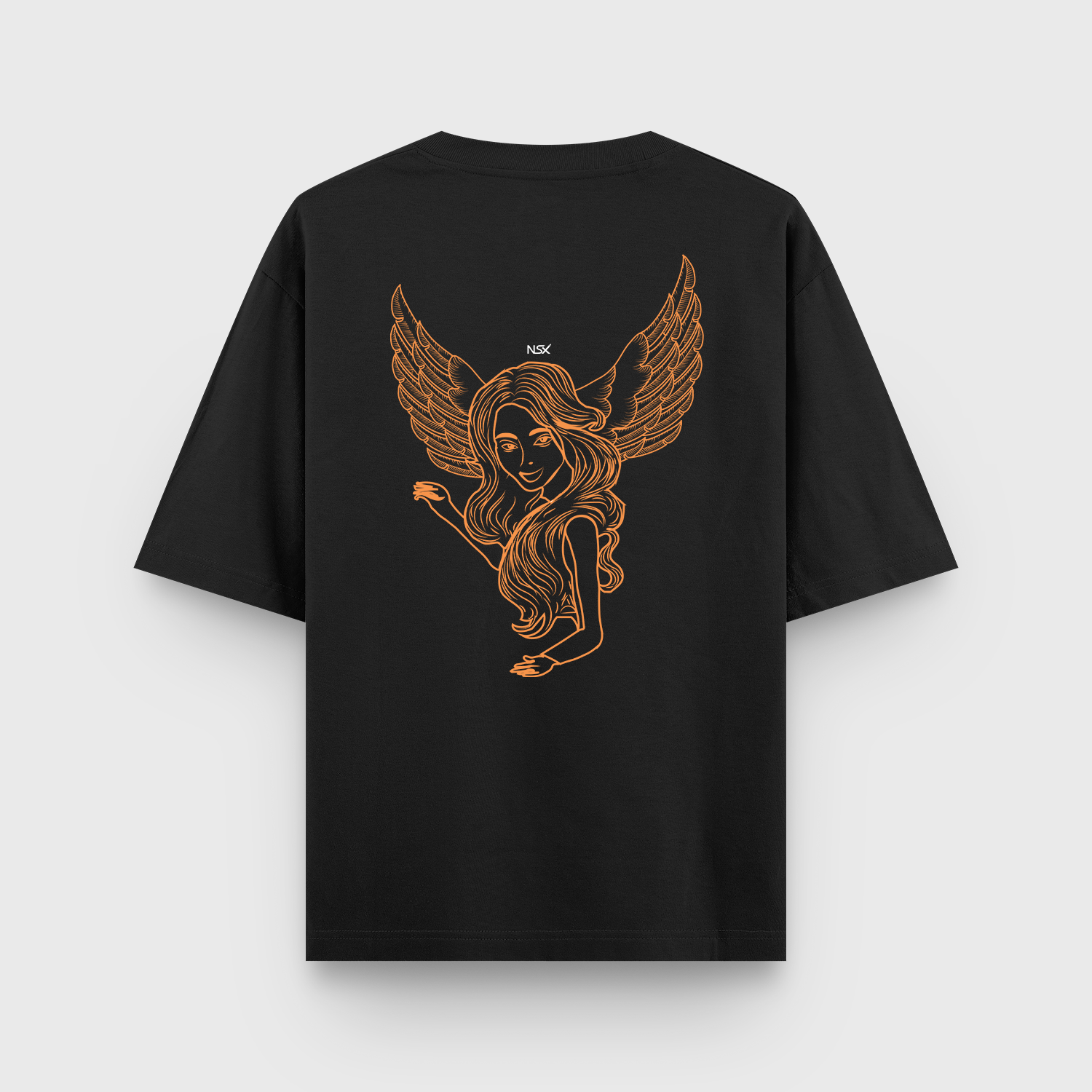 angel wing graphic oversized classic t shirt grey melange (copy) angel wing graphic oversized classic t shirt grey melange (copy)