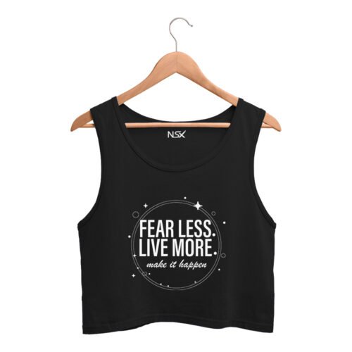 fearless women tank top black